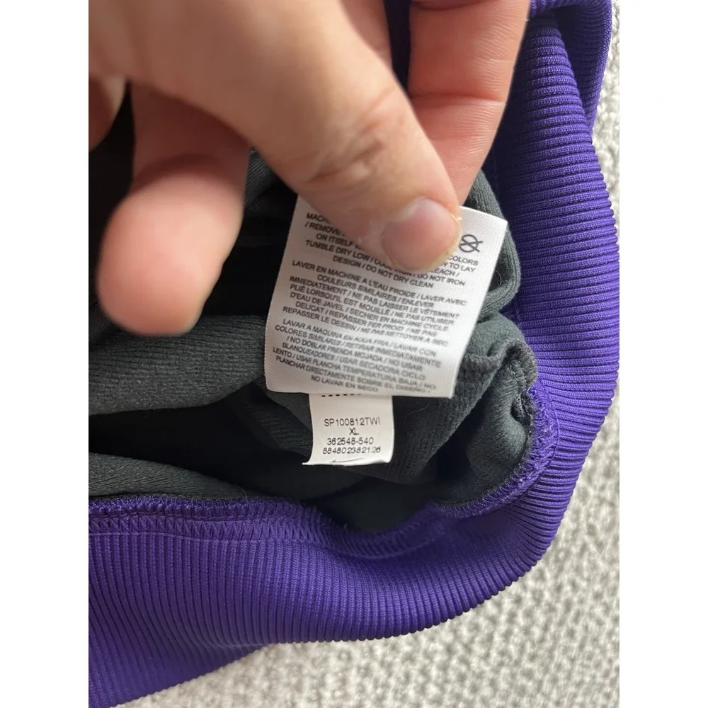 Nike Track Jacket Athletic Dept Purple‎ Colorblock Full Zip Mens XL Retro Style